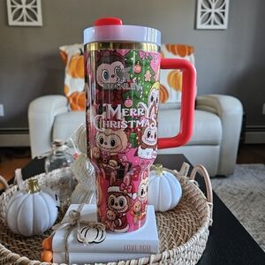 Merry Christmas 40oz Holiday Tumbler Monsters